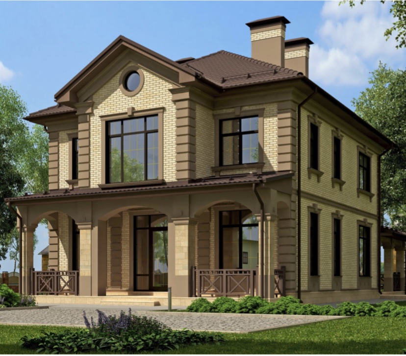 Строительство дома из блоков 288 м2