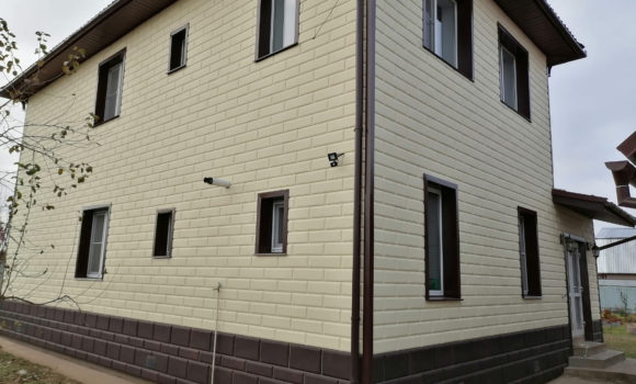 Отделка фасада сайдингом 150м2
