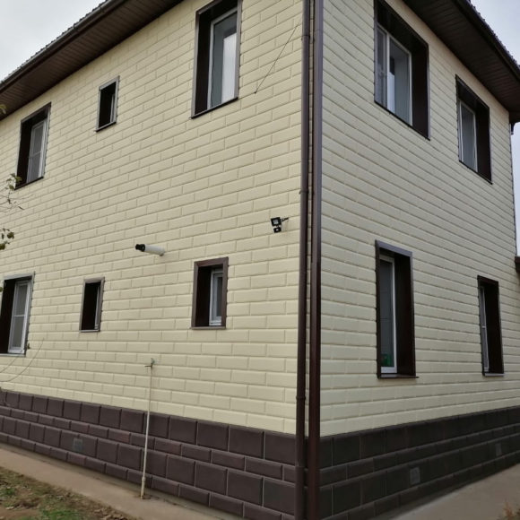 Отделка фасада сайдингом 150м2