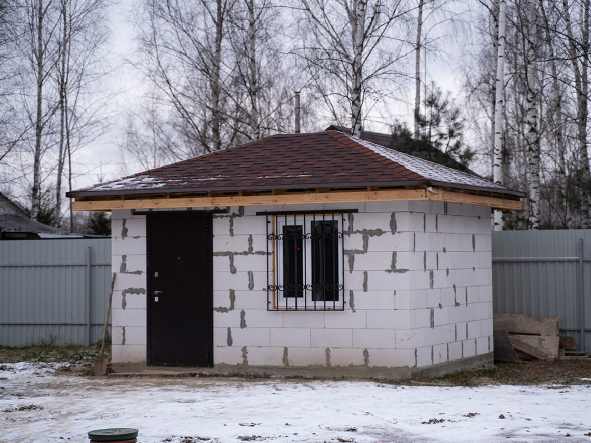 Строительство дома из газоблоков 110 м2