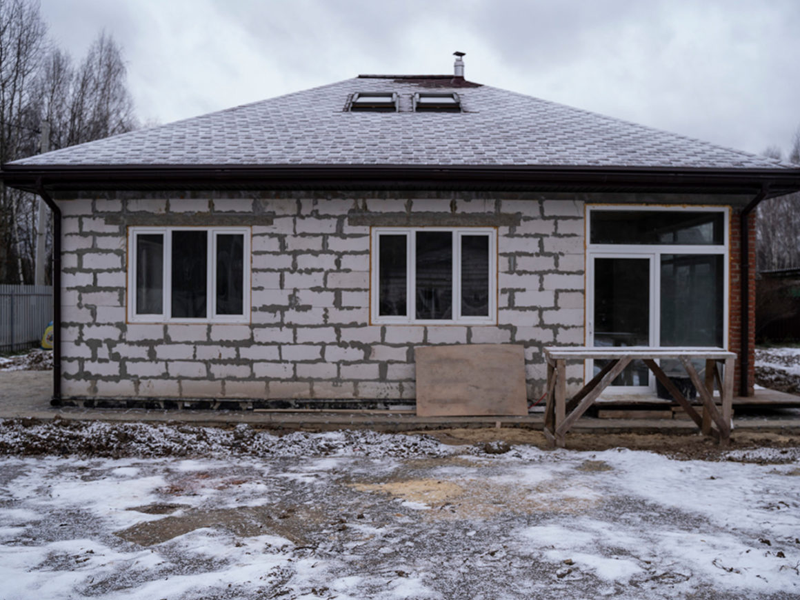 Строительство дома из газоблоков 110 м2