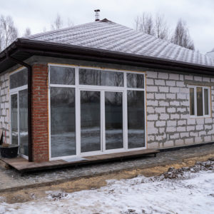 Строительство дома из газоблоков 110 м2