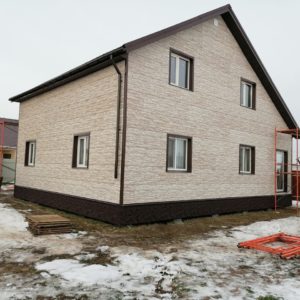 Утепление дома и обшивка сайдингом 180м2